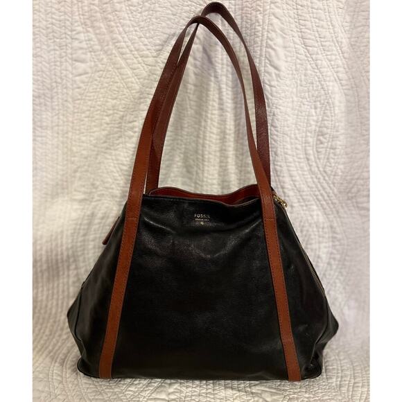 Vintage Fossil Gwen Shopper Tote Leather - Picture 9 of 16